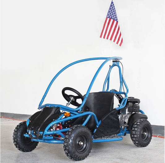 DF80GKS Kids Go-Kart – Full Roll Cage, Rear Suspension & Disc Brake
